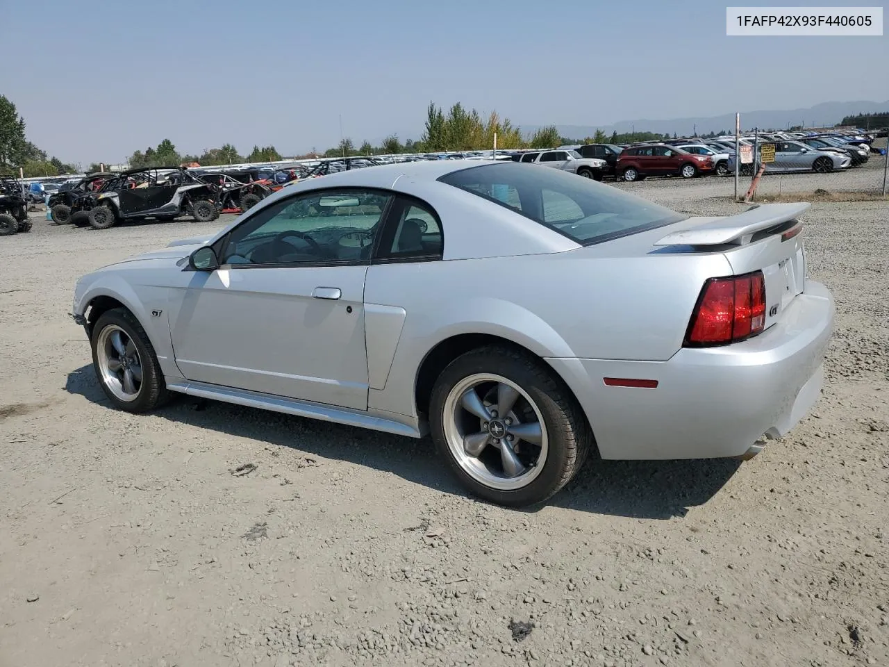 2003 Ford Mustang Gt VIN: 1FAFP42X93F440605 Lot: 69322754