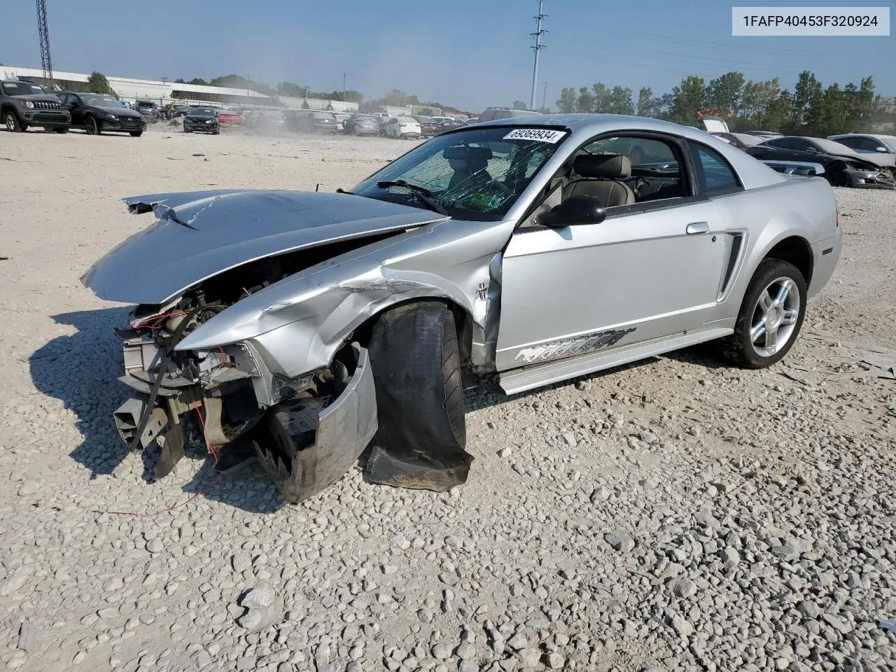 2003 Ford Mustang VIN: 1FAFP40453F320924 Lot: 69369934