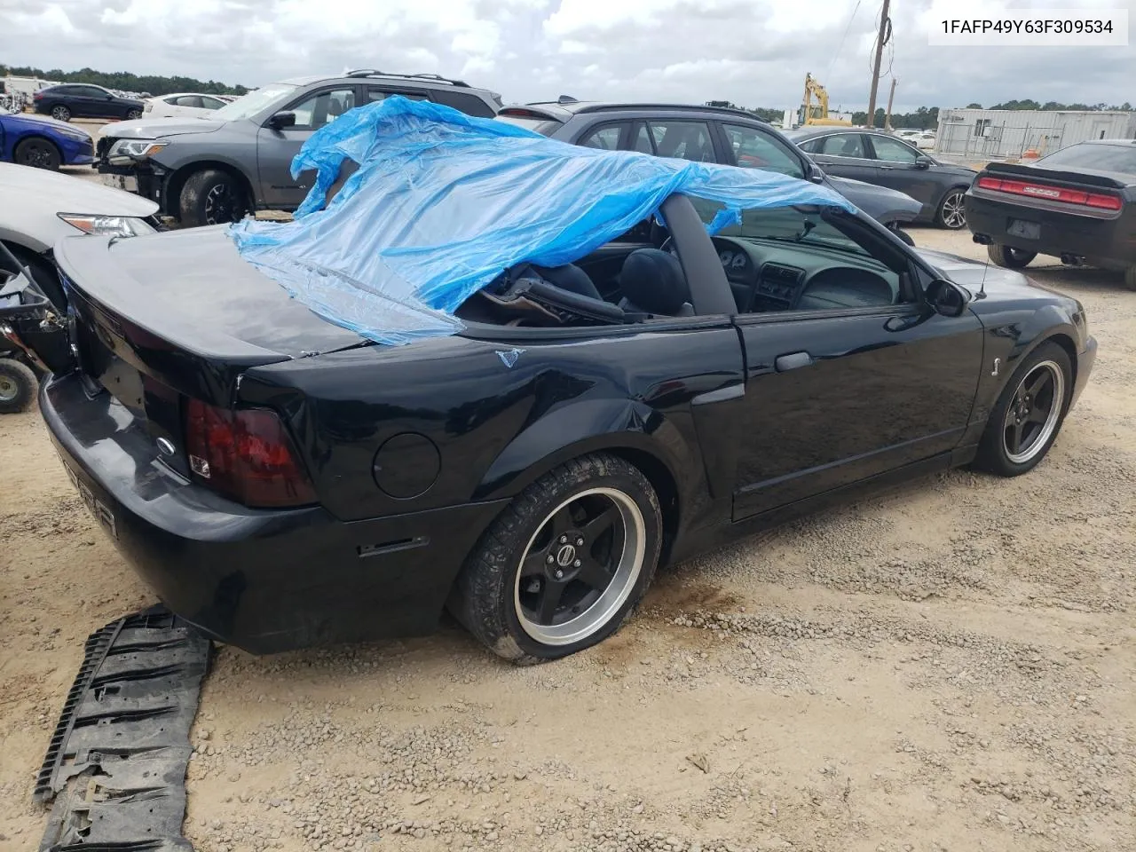 2003 Ford Mustang Cobra Svt VIN: 1FAFP49Y63F309534 Lot: 69459154