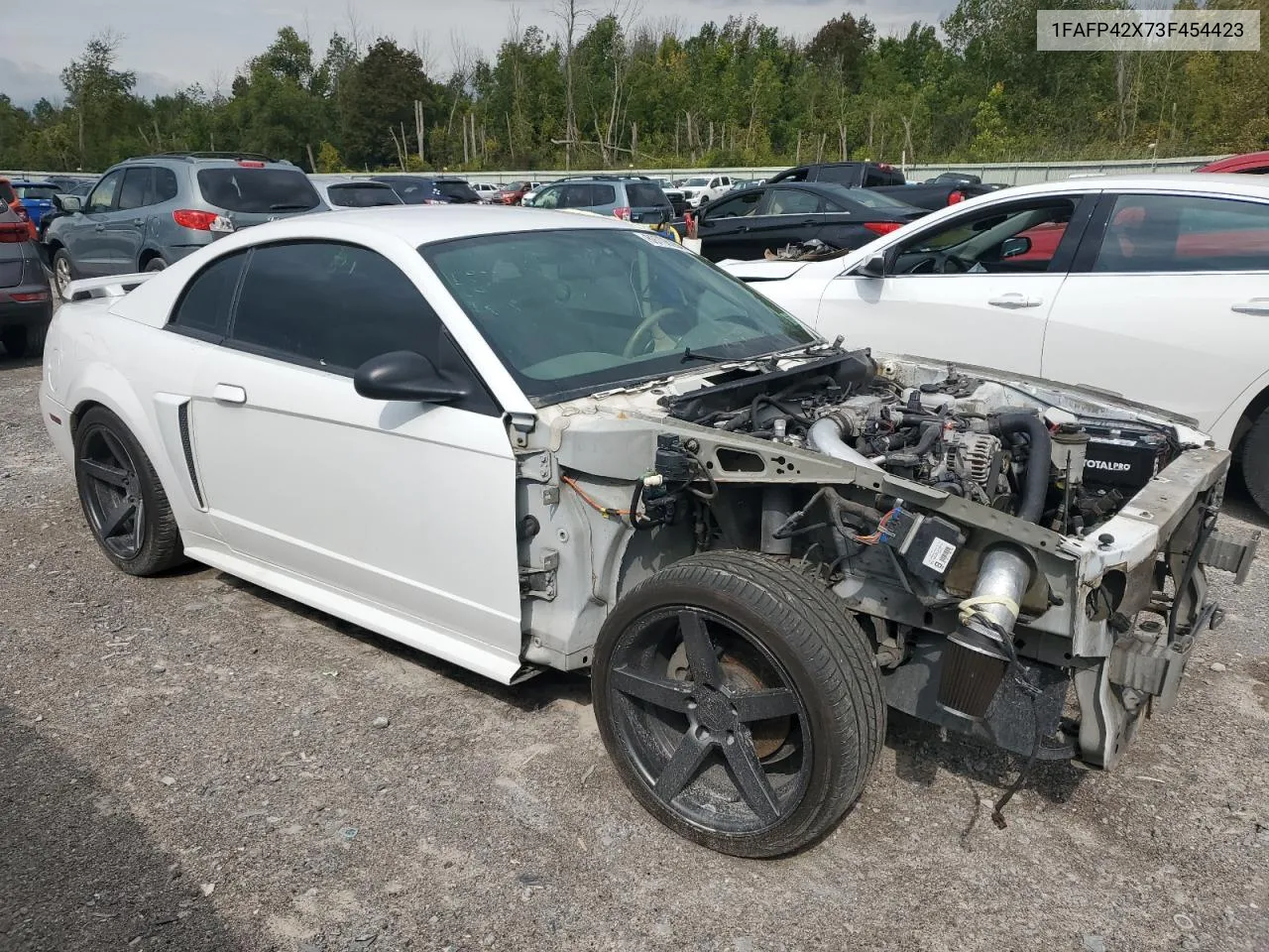 2003 Ford Mustang Gt VIN: 1FAFP42X73F454423 Lot: 69706284