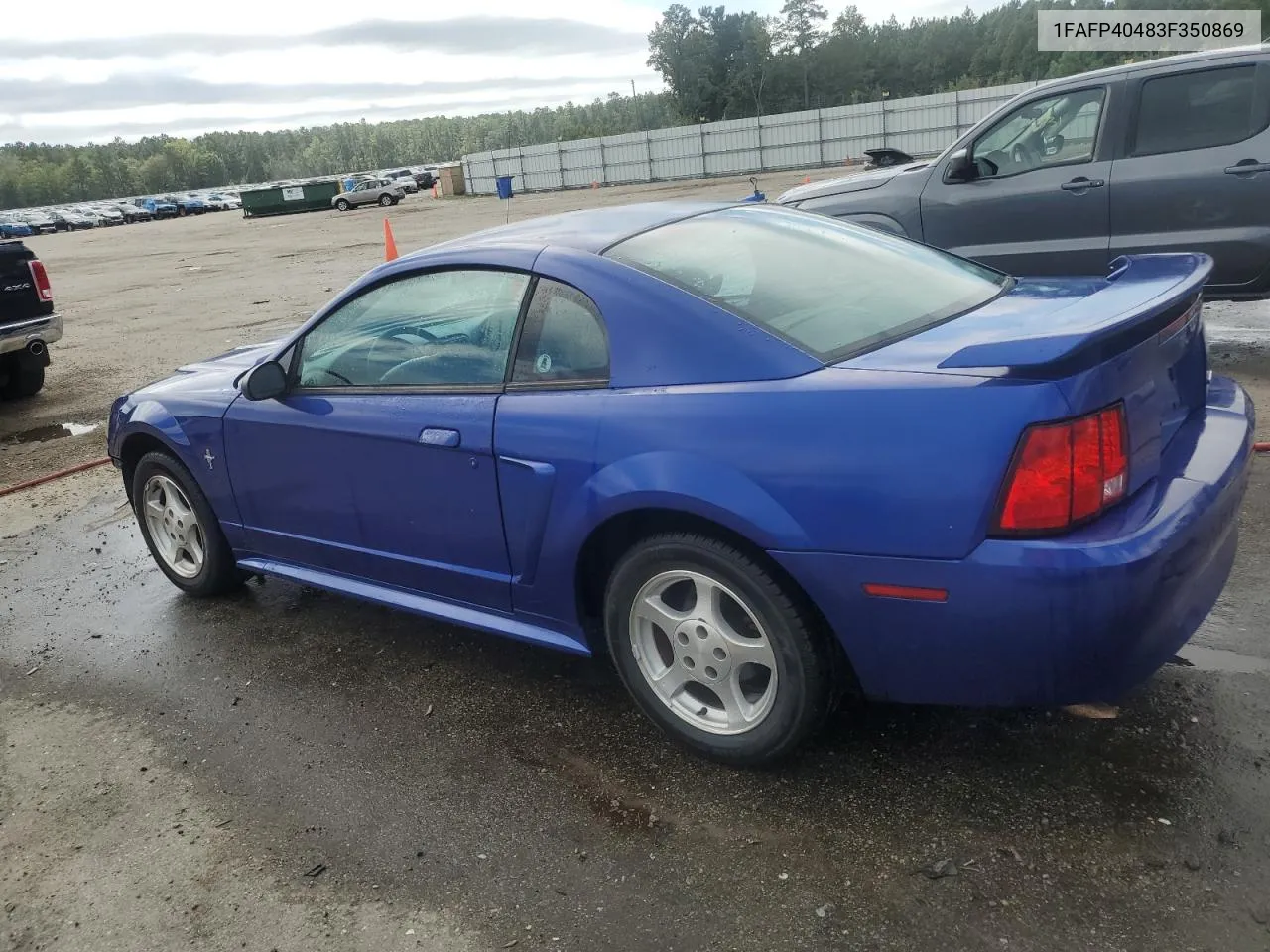 2003 Ford Mustang VIN: 1FAFP40483F350869 Lot: 70001464