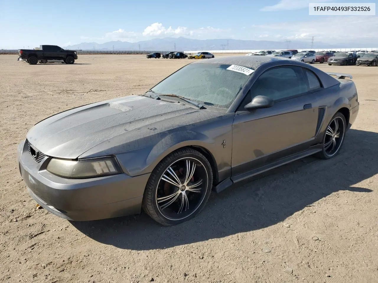 2003 Ford Mustang VIN: 1FAFP40493F332526 Lot: 70335824