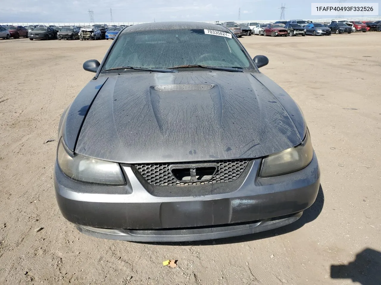 2003 Ford Mustang VIN: 1FAFP40493F332526 Lot: 70335824