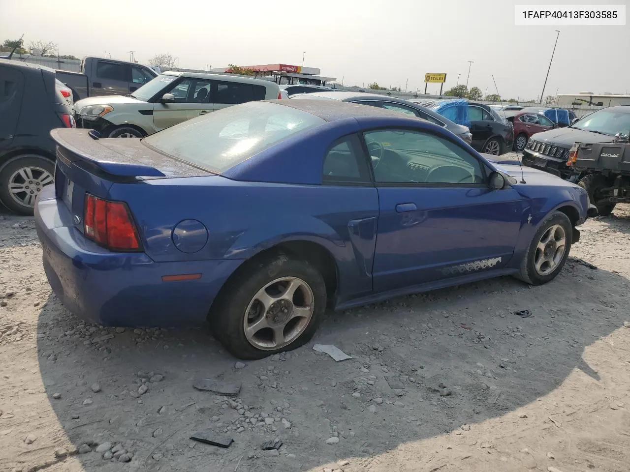 2003 Ford Mustang VIN: 1FAFP40413F303585 Lot: 70780854