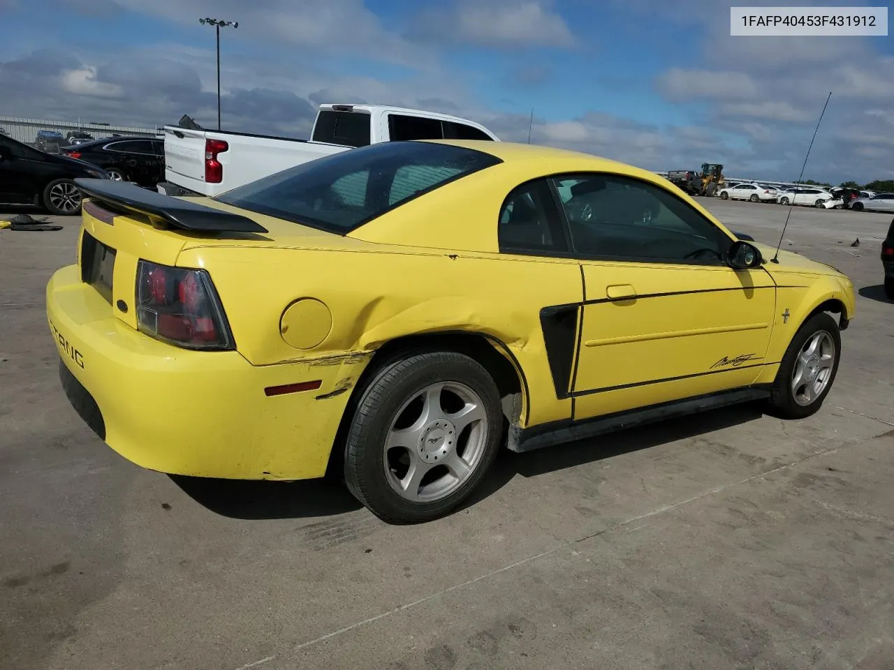 2003 Ford Mustang VIN: 1FAFP40453F431912 Lot: 70875744