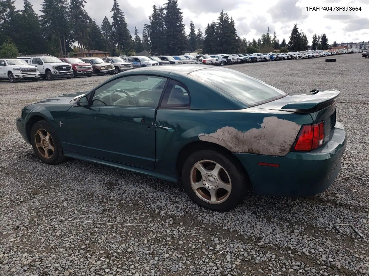 2003 Ford Mustang VIN: 1FAFP40473F393664 Lot: 71489044