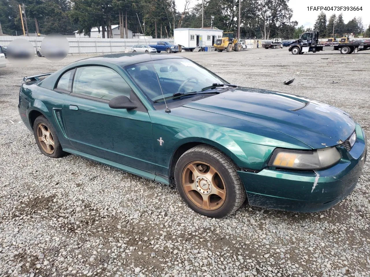 2003 Ford Mustang VIN: 1FAFP40473F393664 Lot: 71489044