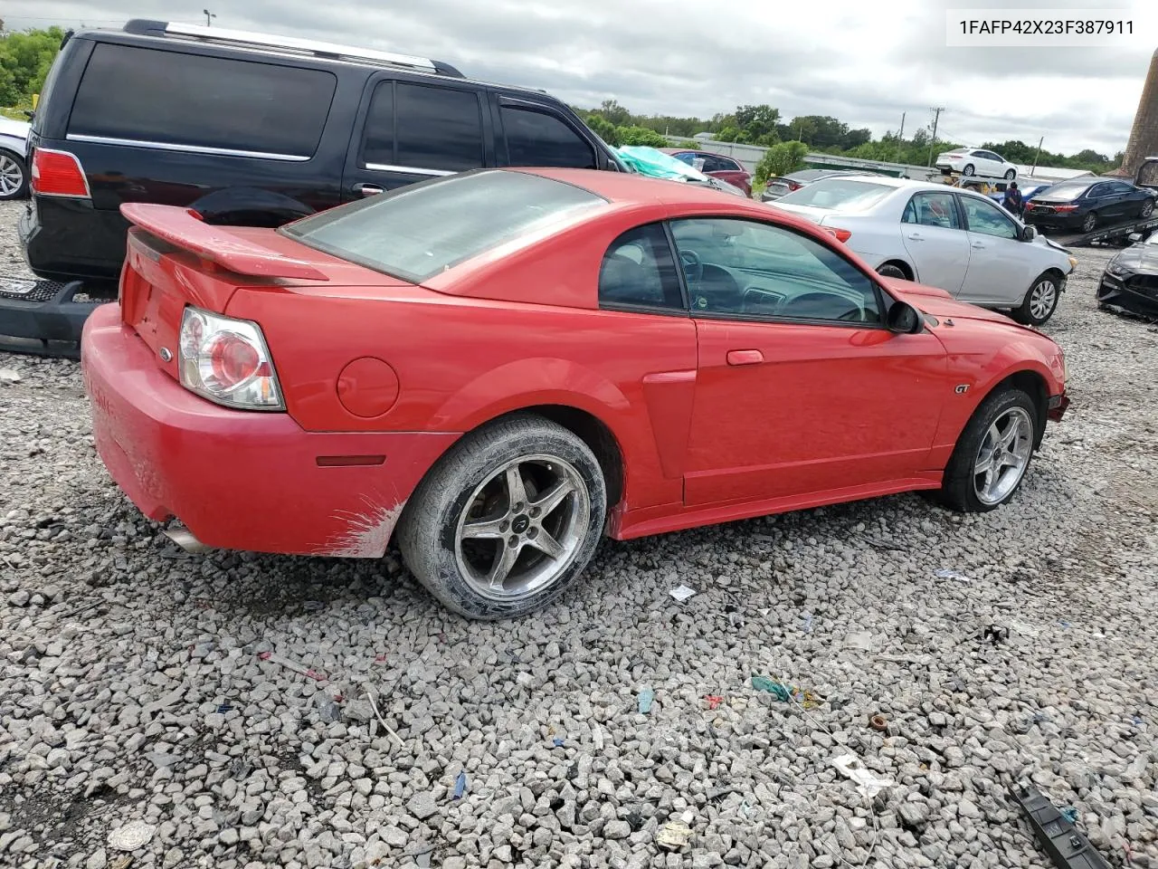 2003 Ford Mustang Gt VIN: 1FAFP42X23F387911 Lot: 71498724