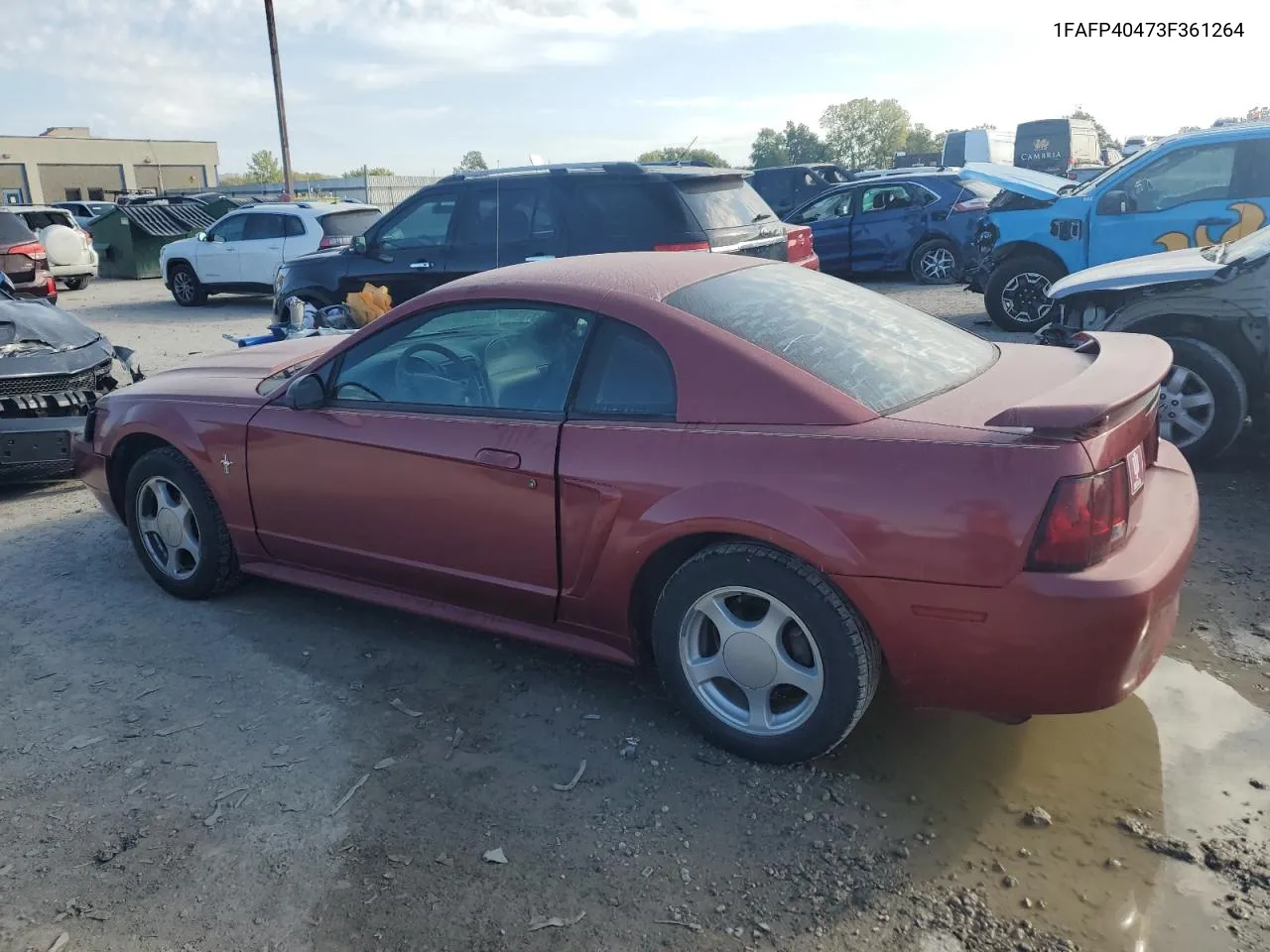 2003 Ford Mustang VIN: 1FAFP40473F361264 Lot: 72543034