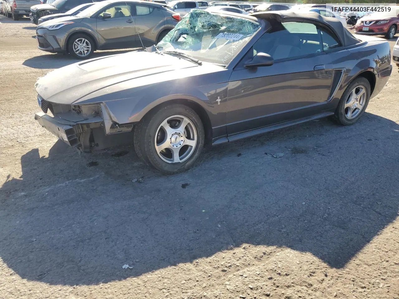 2003 Ford Mustang VIN: 1FAFP44403F442519 Lot: 73202244