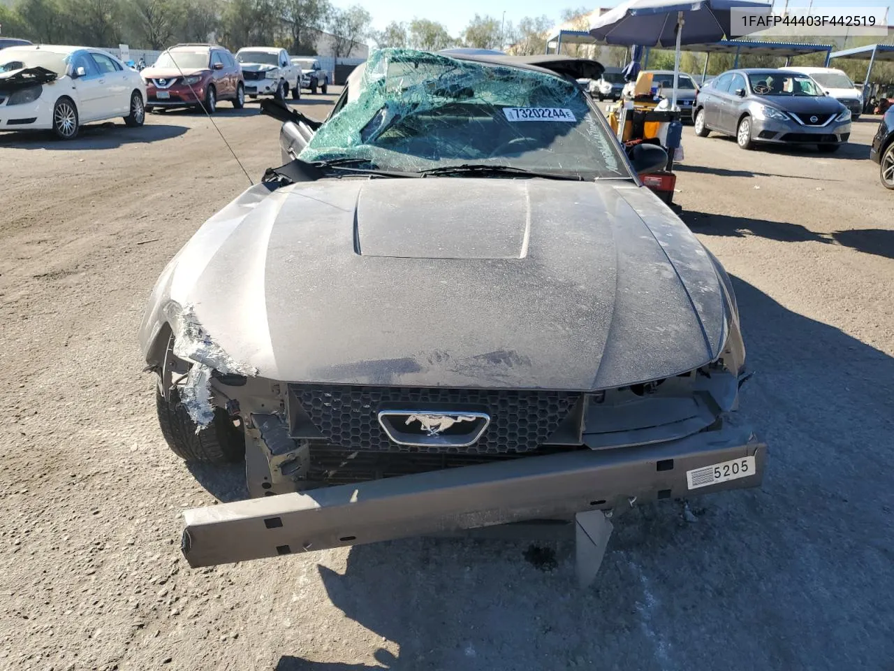 2003 Ford Mustang VIN: 1FAFP44403F442519 Lot: 73202244