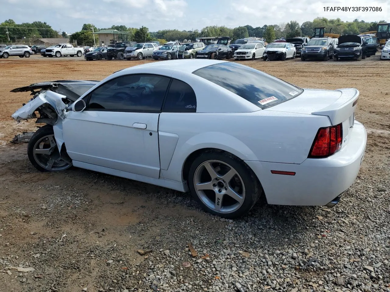 2003 Ford Mustang Cobra Svt VIN: 1FAFP48Y33F397086 Lot: 73212754