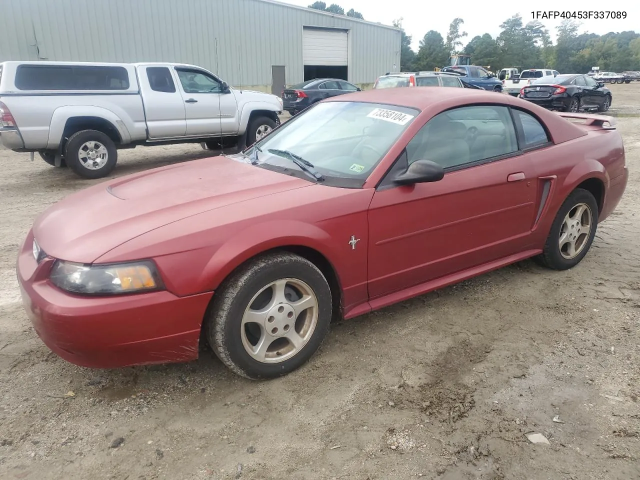 2003 Ford Mustang VIN: 1FAFP40453F337089 Lot: 73358104