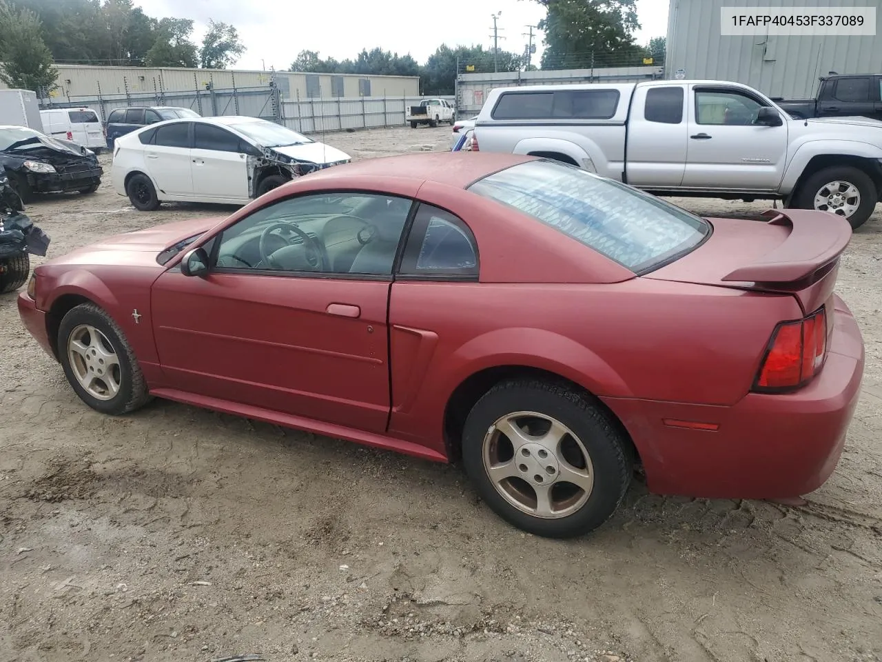 2003 Ford Mustang VIN: 1FAFP40453F337089 Lot: 73358104