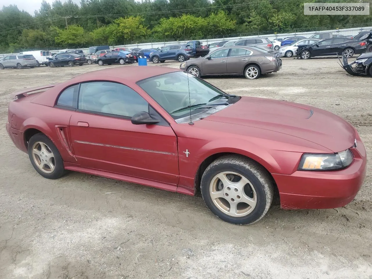 2003 Ford Mustang VIN: 1FAFP40453F337089 Lot: 73358104