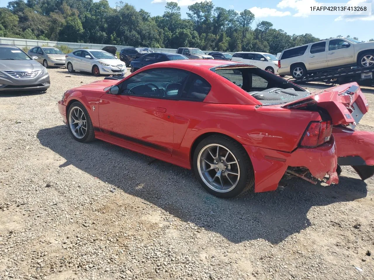 2003 Ford Mustang Mach I VIN: 1FAFP42R13F413268 Lot: 73670294