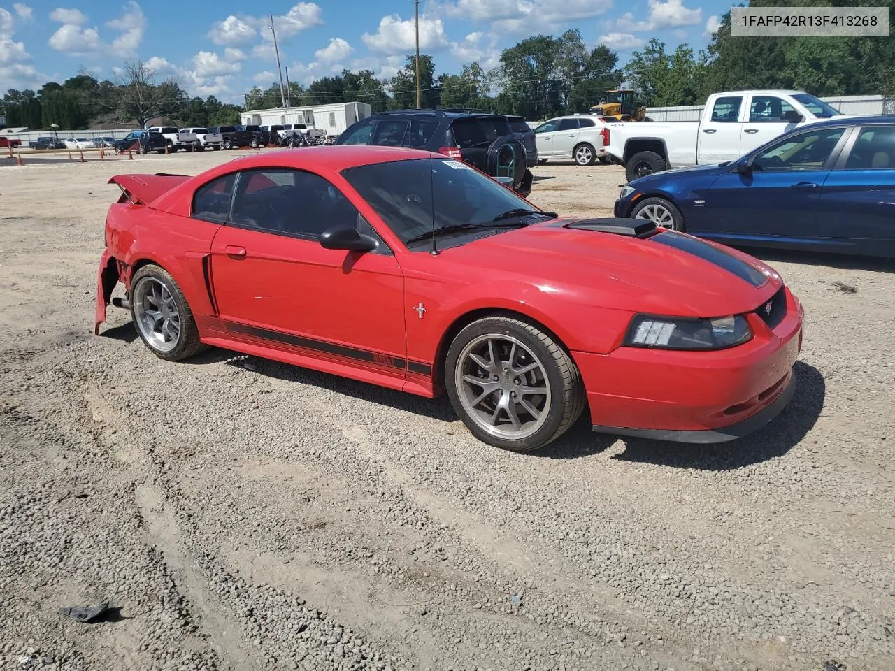 2003 Ford Mustang Mach I VIN: 1FAFP42R13F413268 Lot: 73670294