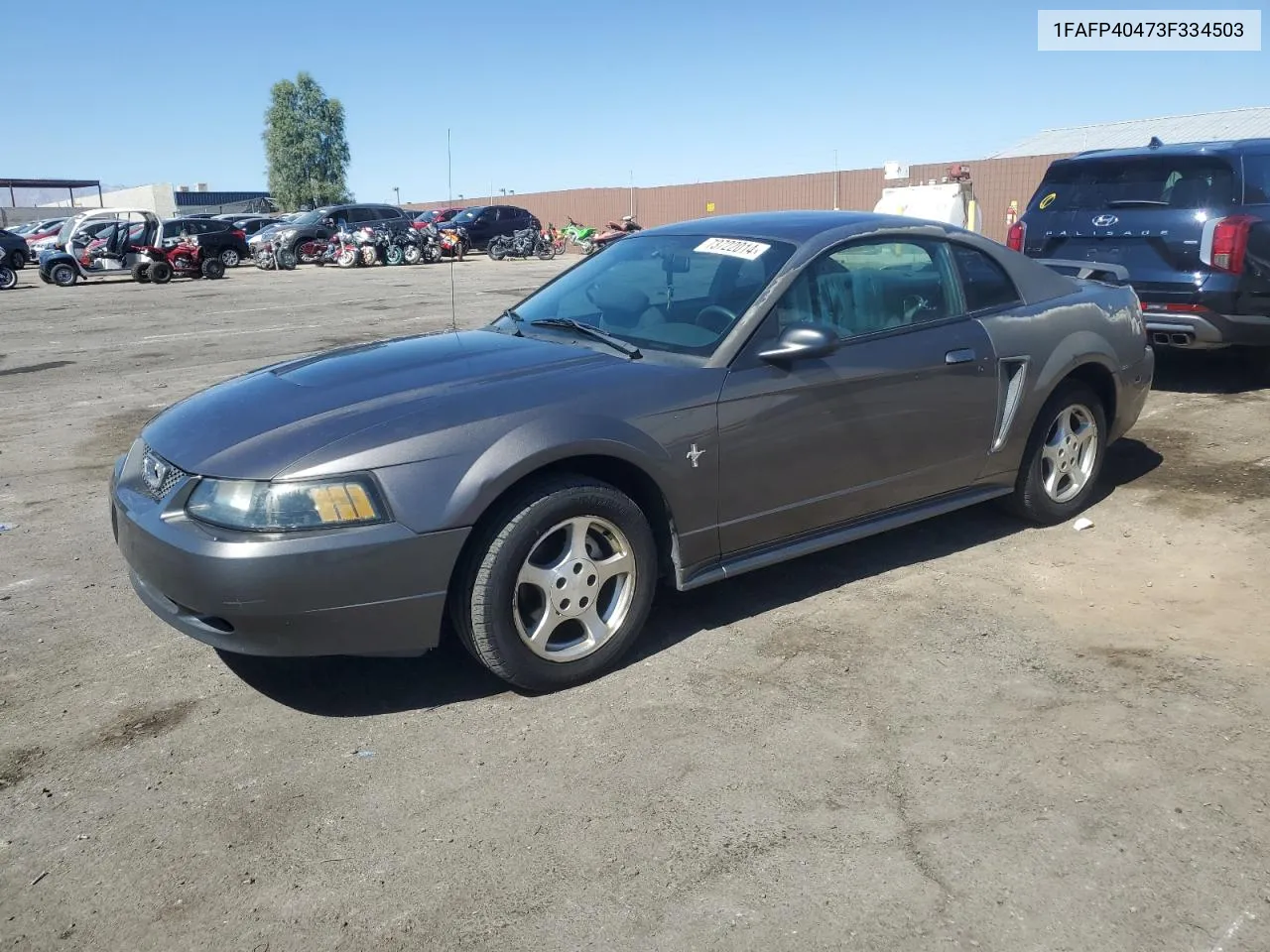 2003 Ford Mustang VIN: 1FAFP40473F334503 Lot: 73722014