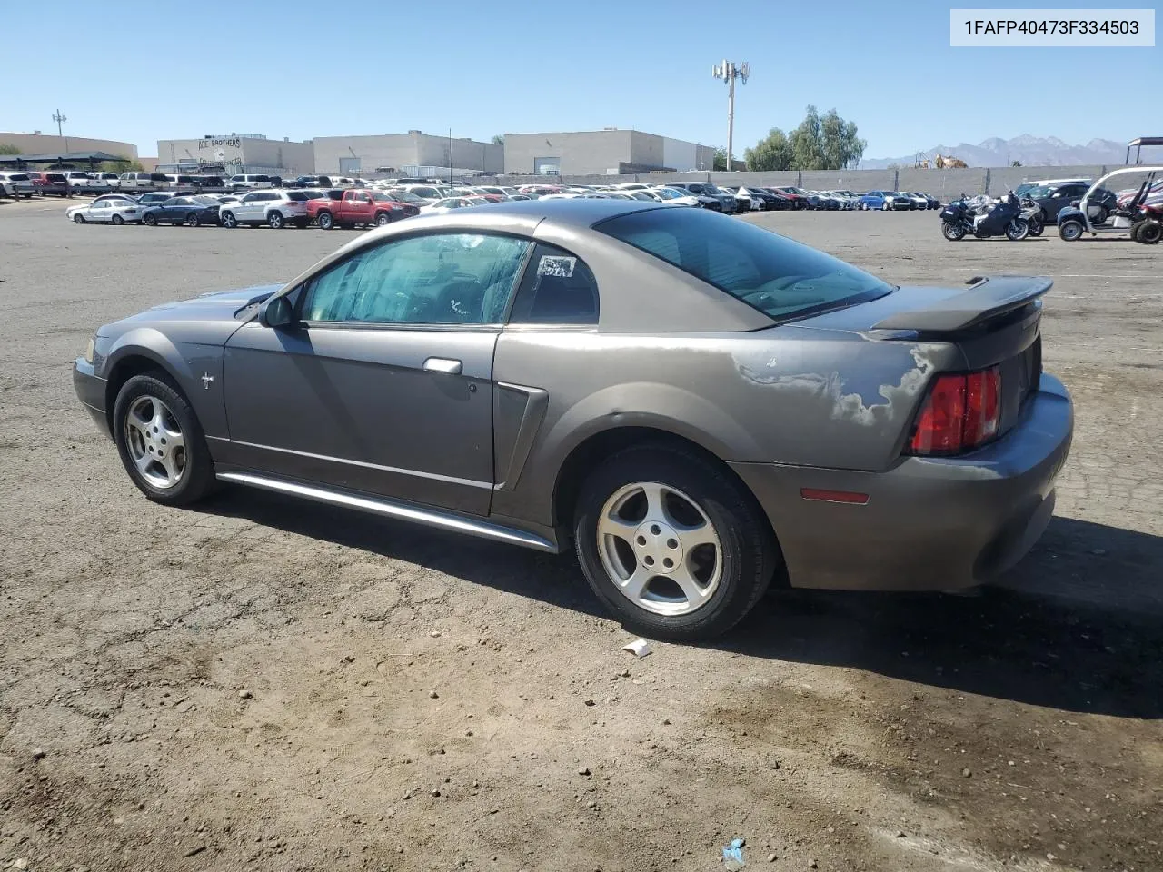 2003 Ford Mustang VIN: 1FAFP40473F334503 Lot: 73722014