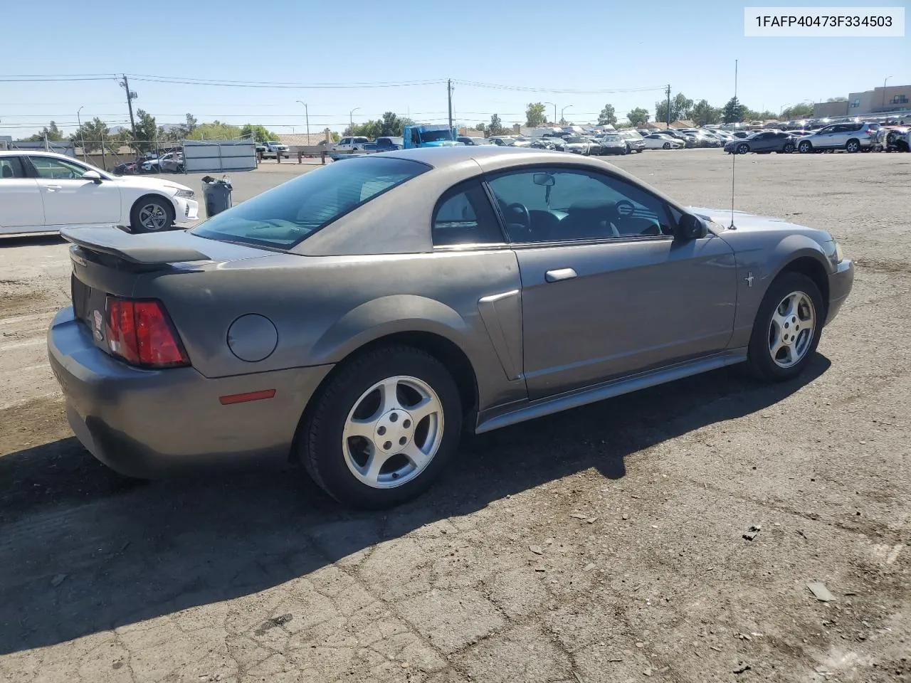 2003 Ford Mustang VIN: 1FAFP40473F334503 Lot: 73722014