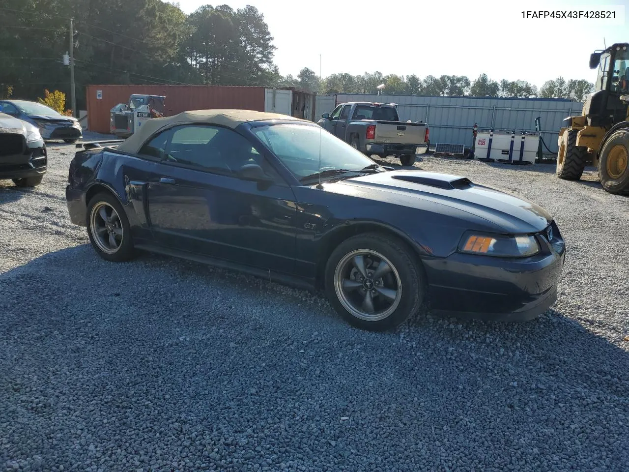 2003 Ford Mustang Gt VIN: 1FAFP45X43F428521 Lot: 74028084