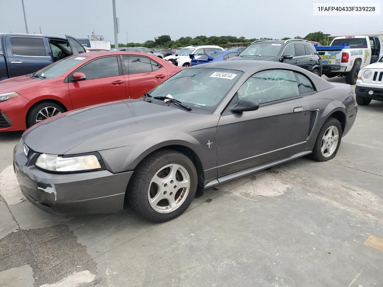 2003 Ford Mustang VIN: 1FAFP40433F339228 Lot: 74624614