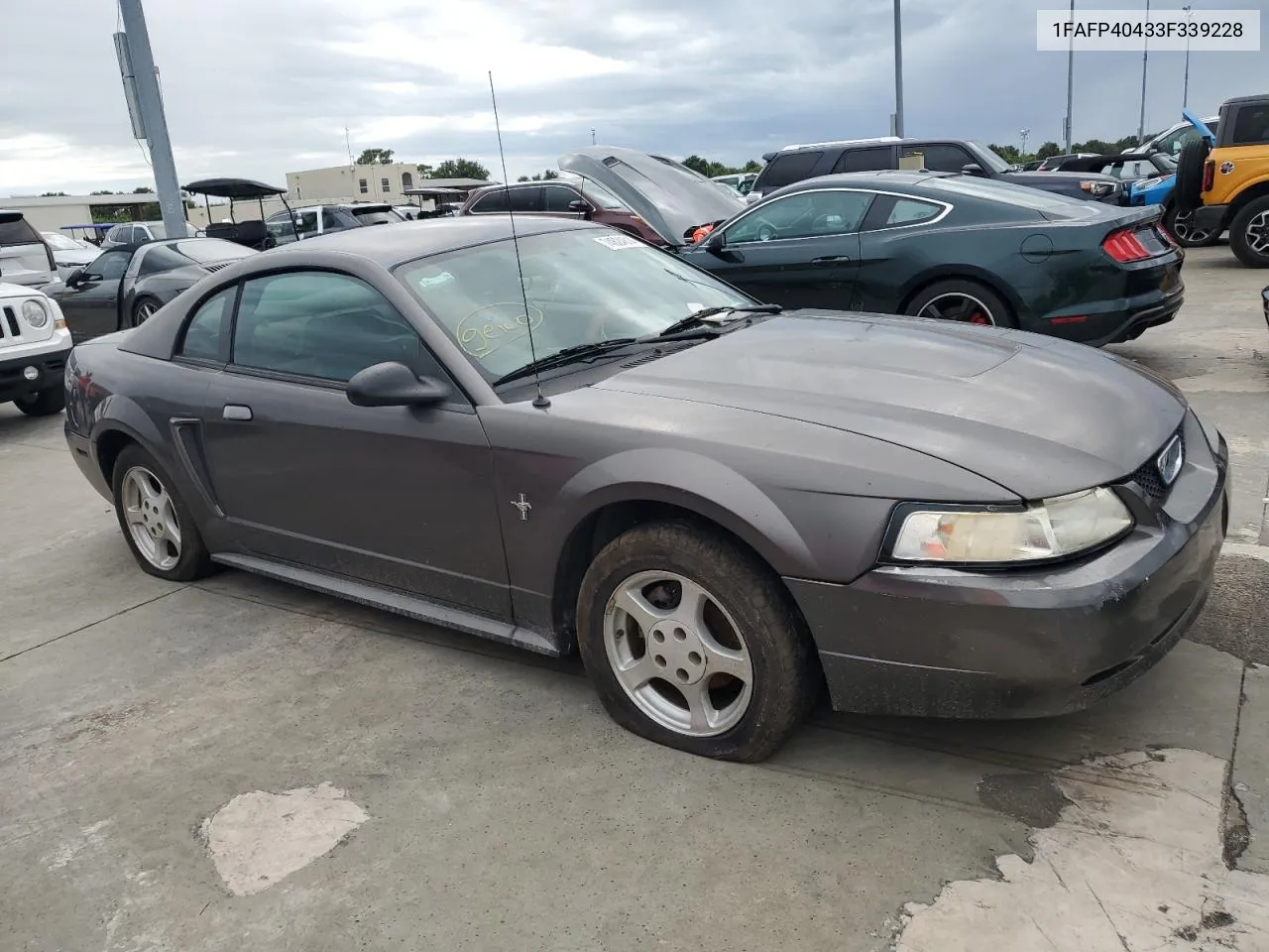 2003 Ford Mustang VIN: 1FAFP40433F339228 Lot: 74624614