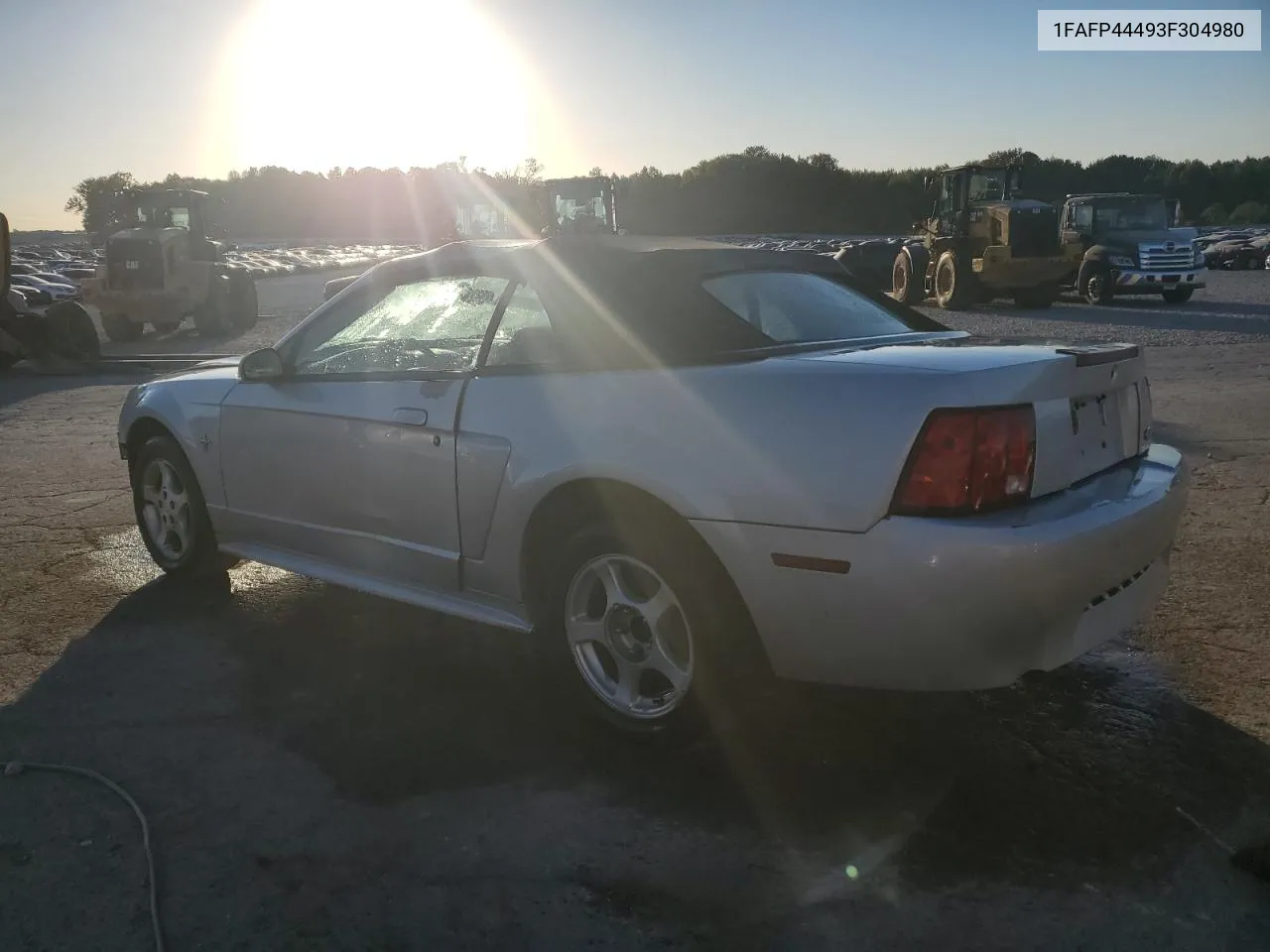 2003 Ford Mustang VIN: 1FAFP44493F304980 Lot: 74833934