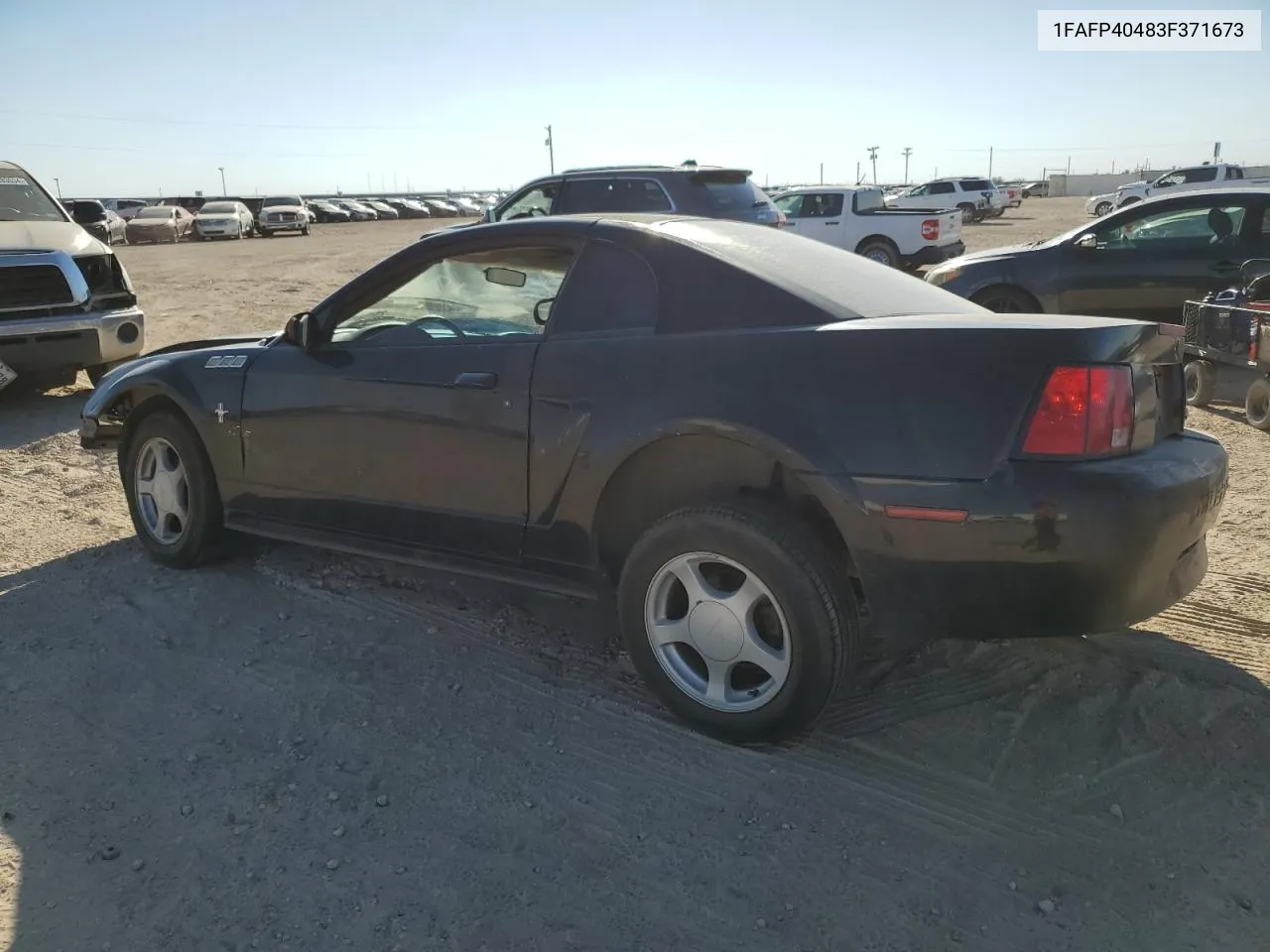 2003 Ford Mustang VIN: 1FAFP40483F371673 Lot: 75238074