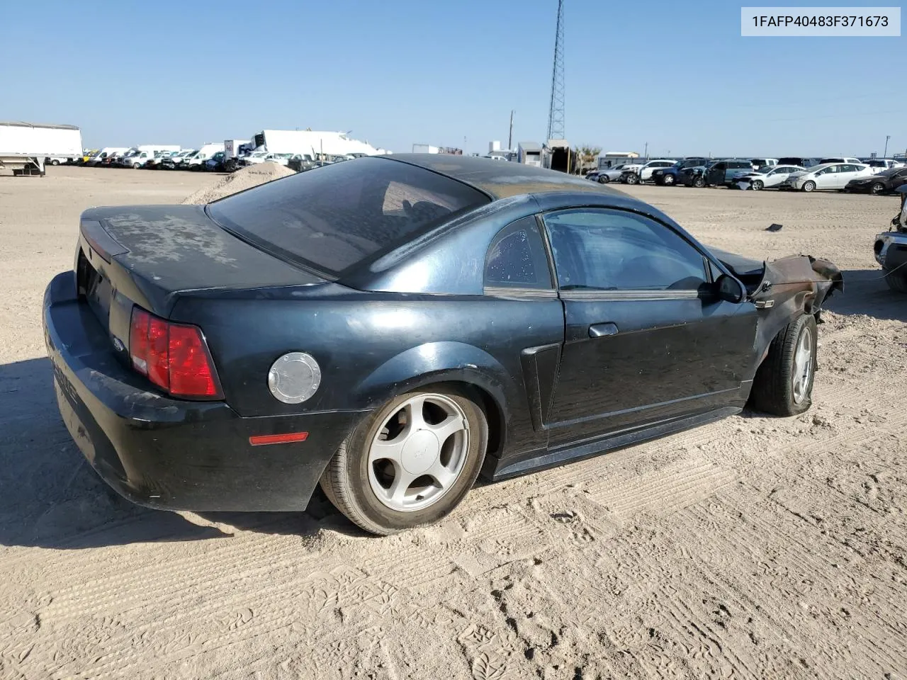 2003 Ford Mustang VIN: 1FAFP40483F371673 Lot: 75238074