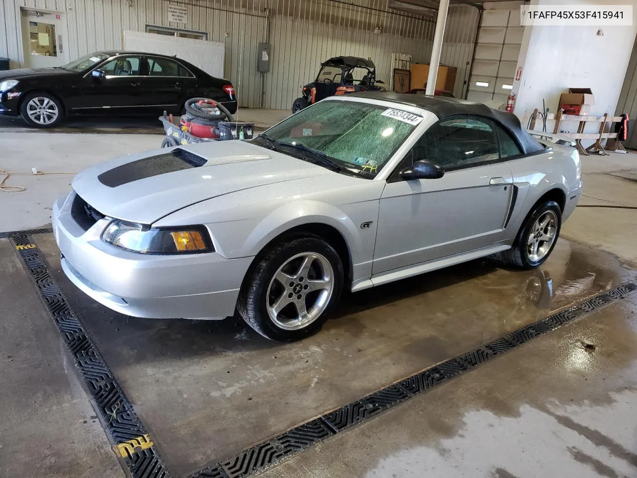 2003 Ford Mustang Gt VIN: 1FAFP45X53F415941 Lot: 75534344