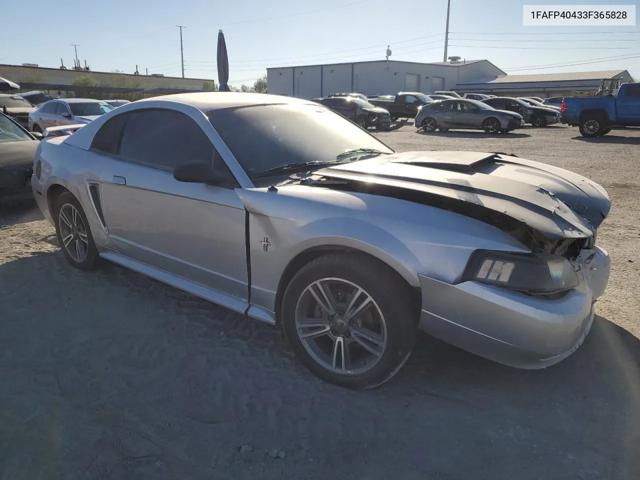 2003 Ford Mustang VIN: 1FAFP40433F365828 Lot: 75962574