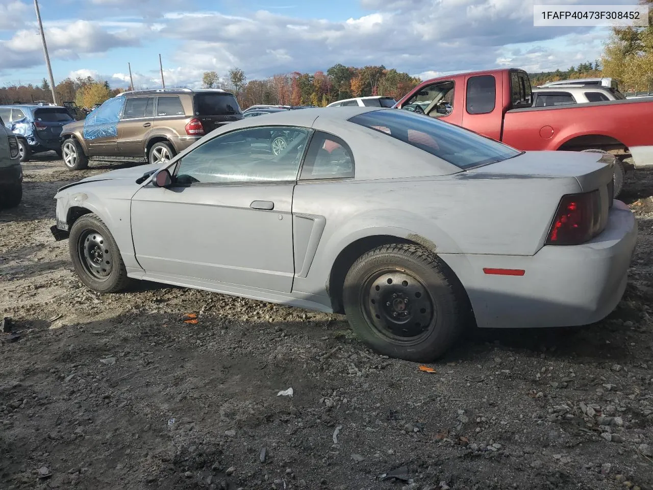 2003 Ford Mustang VIN: 1FAFP40473F308452 Lot: 75980844