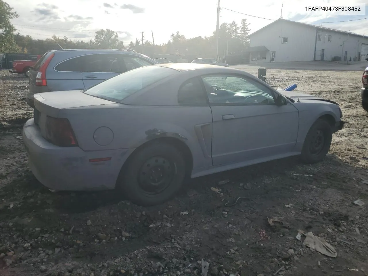 2003 Ford Mustang VIN: 1FAFP40473F308452 Lot: 75980844