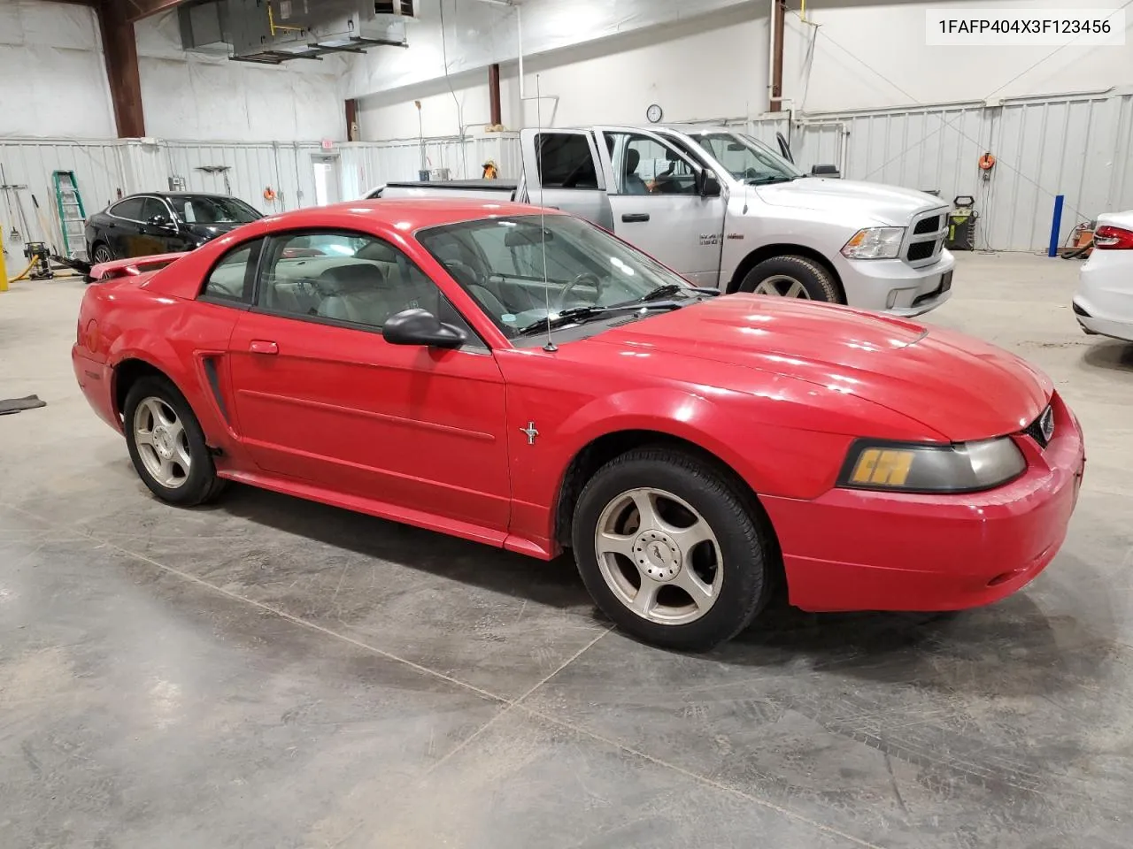 2003 Ford Mustang VIN: 1FAFP404X3F123456 Lot: 76206524