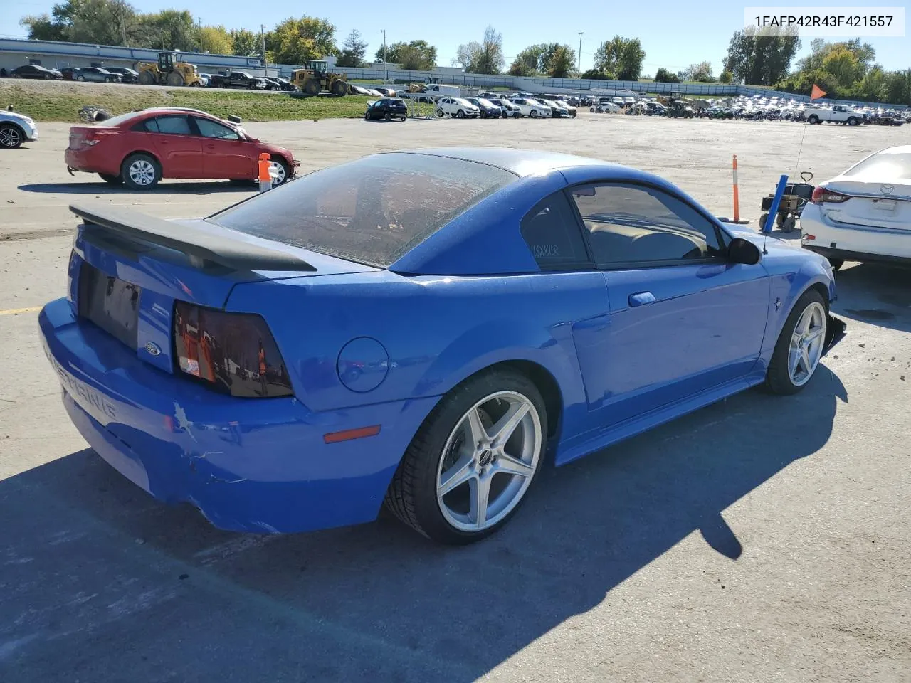 2003 Ford Mustang Mach I VIN: 1FAFP42R43F421557 Lot: 76728304