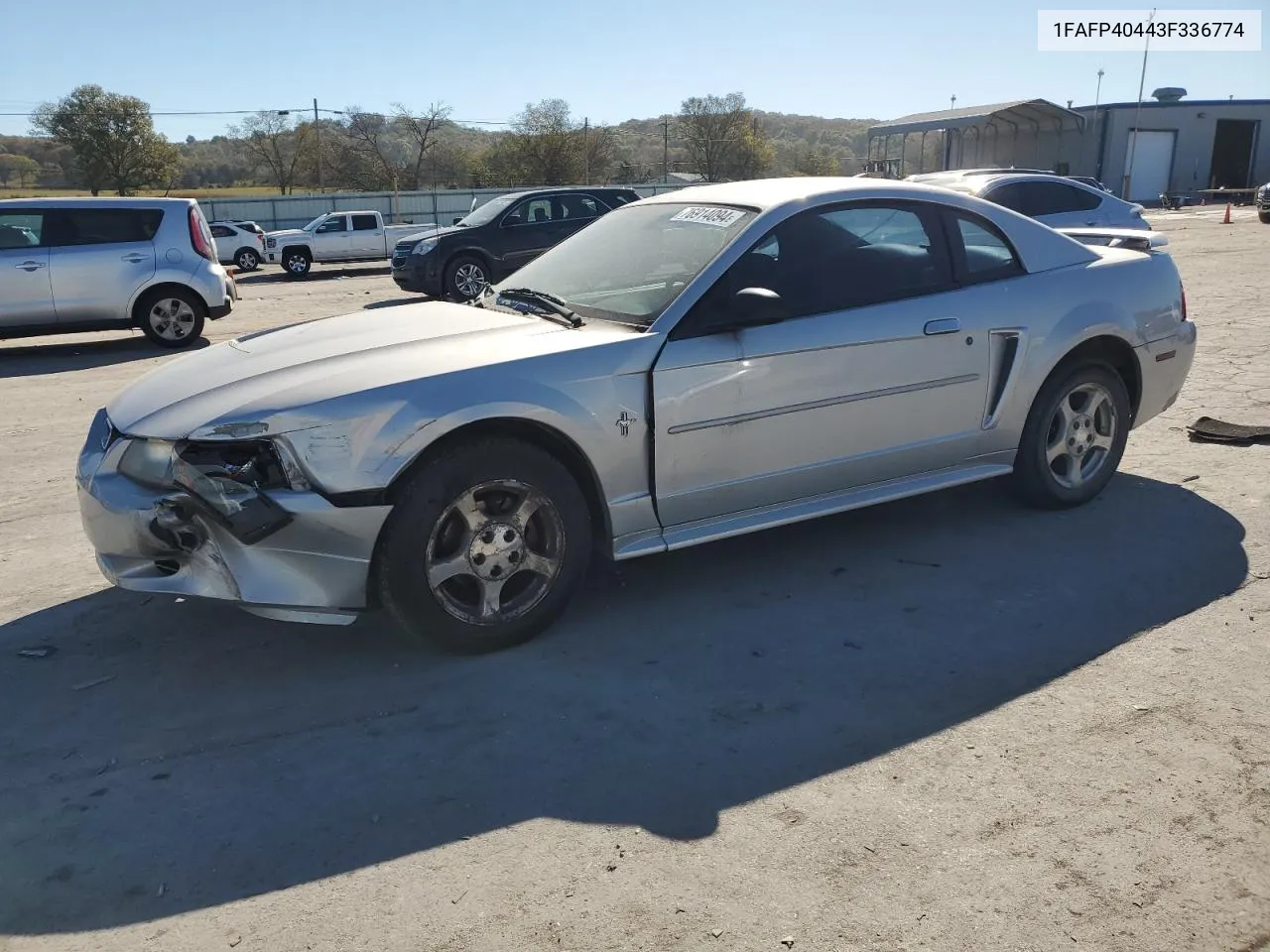 2003 Ford Mustang VIN: 1FAFP40443F336774 Lot: 76914094