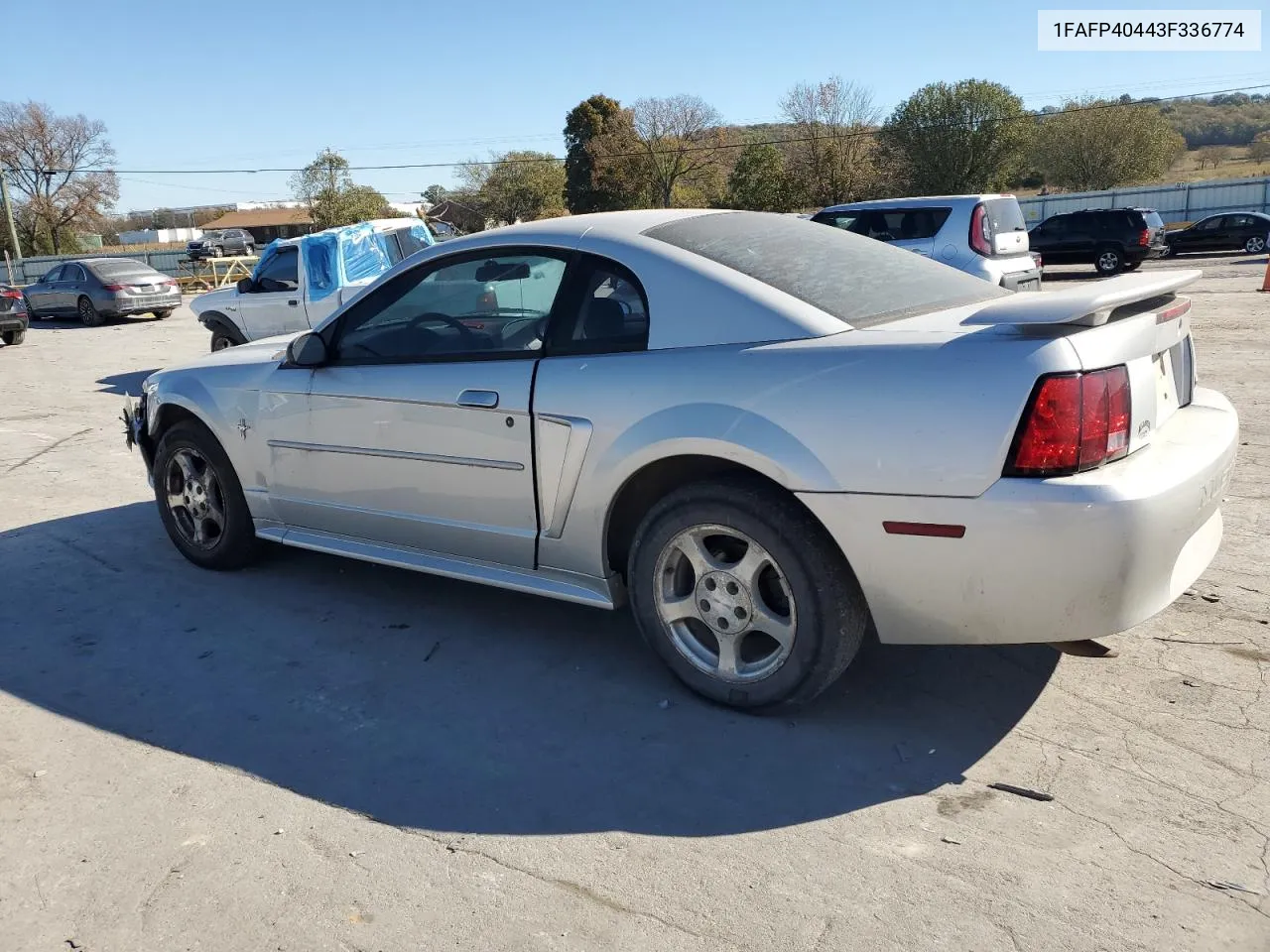 2003 Ford Mustang VIN: 1FAFP40443F336774 Lot: 76914094