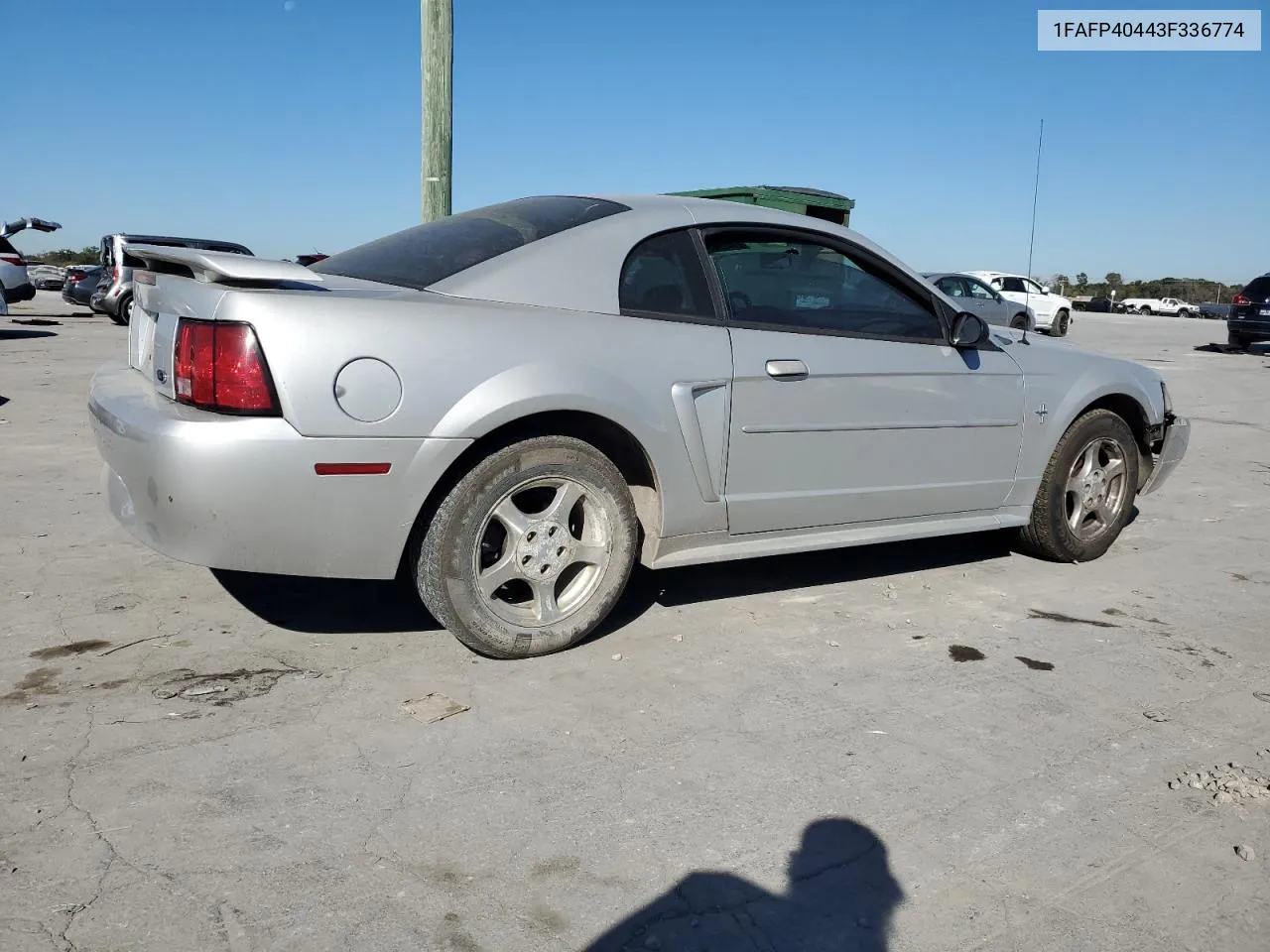 2003 Ford Mustang VIN: 1FAFP40443F336774 Lot: 76914094