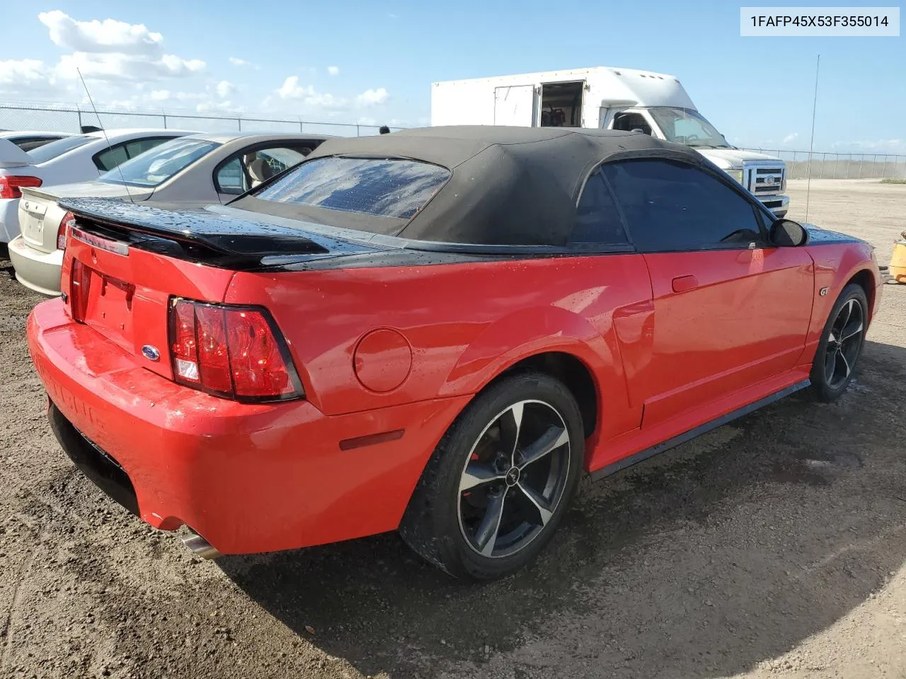 2003 Ford Mustang Gt VIN: 1FAFP45X53F355014 Lot: 76916354