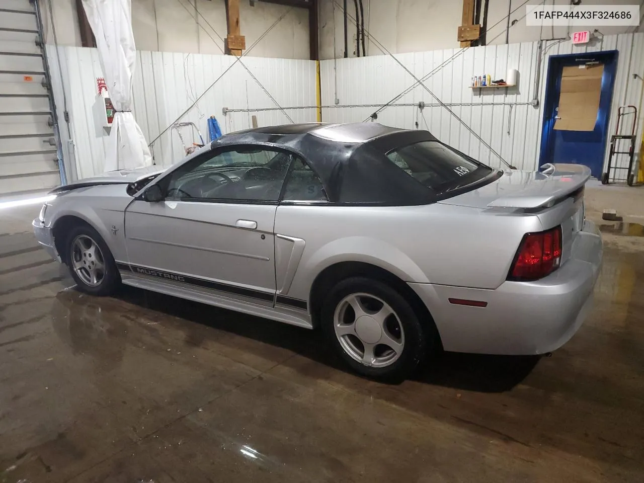 2003 Ford Mustang VIN: 1FAFP444X3F324686 Lot: 77087334