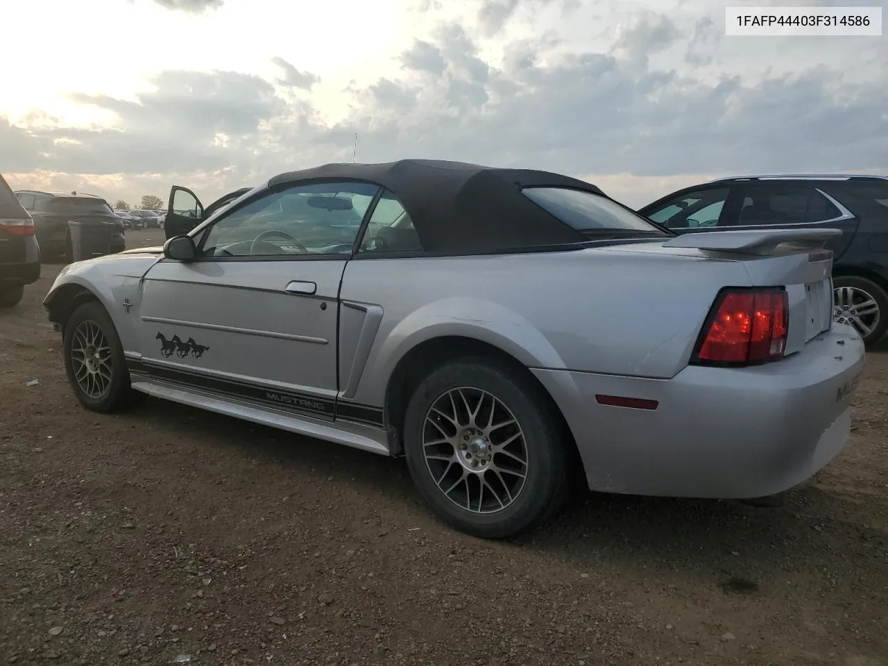 2003 Ford Mustang VIN: 1FAFP44403F314586 Lot: 77658874