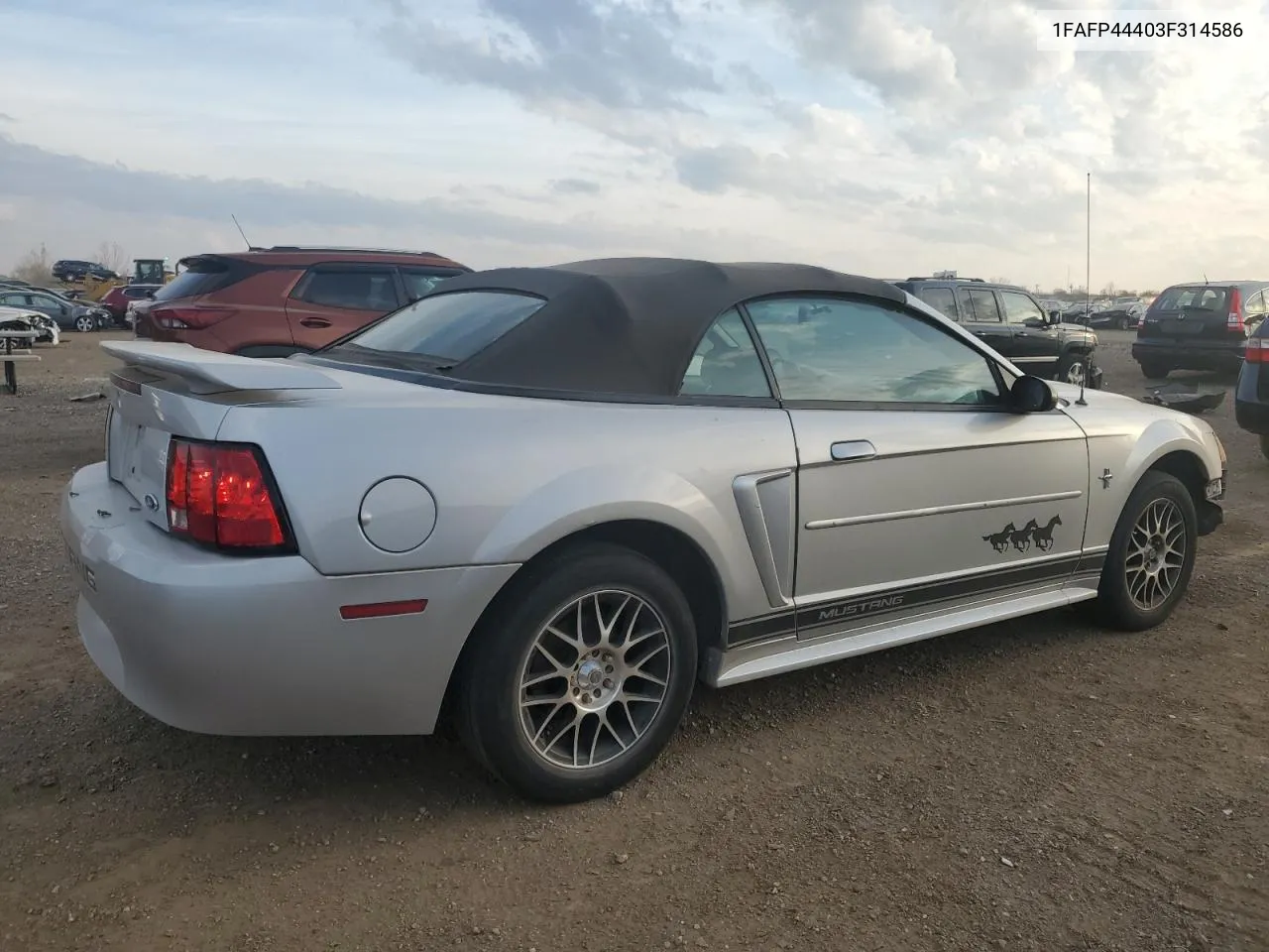 2003 Ford Mustang VIN: 1FAFP44403F314586 Lot: 77658874