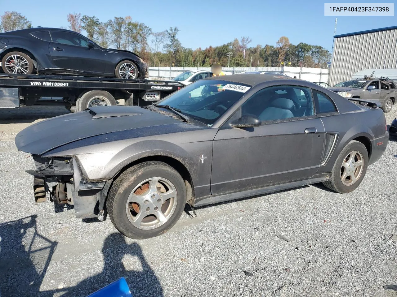 2003 Ford Mustang VIN: 1FAFP40423F347398 Lot: 78448544