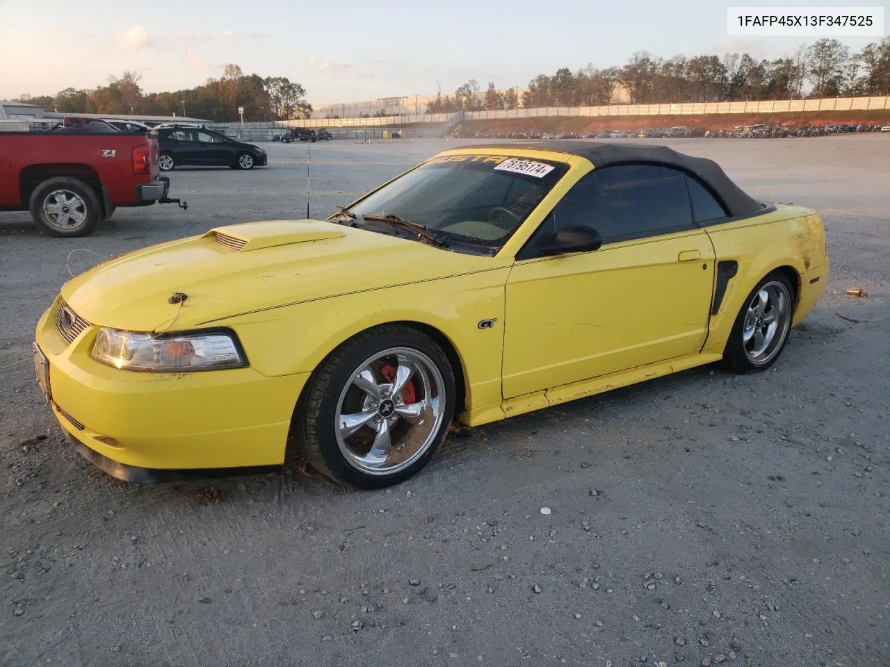 2003 Ford Mustang Gt VIN: 1FAFP45X13F347525 Lot: 78795174