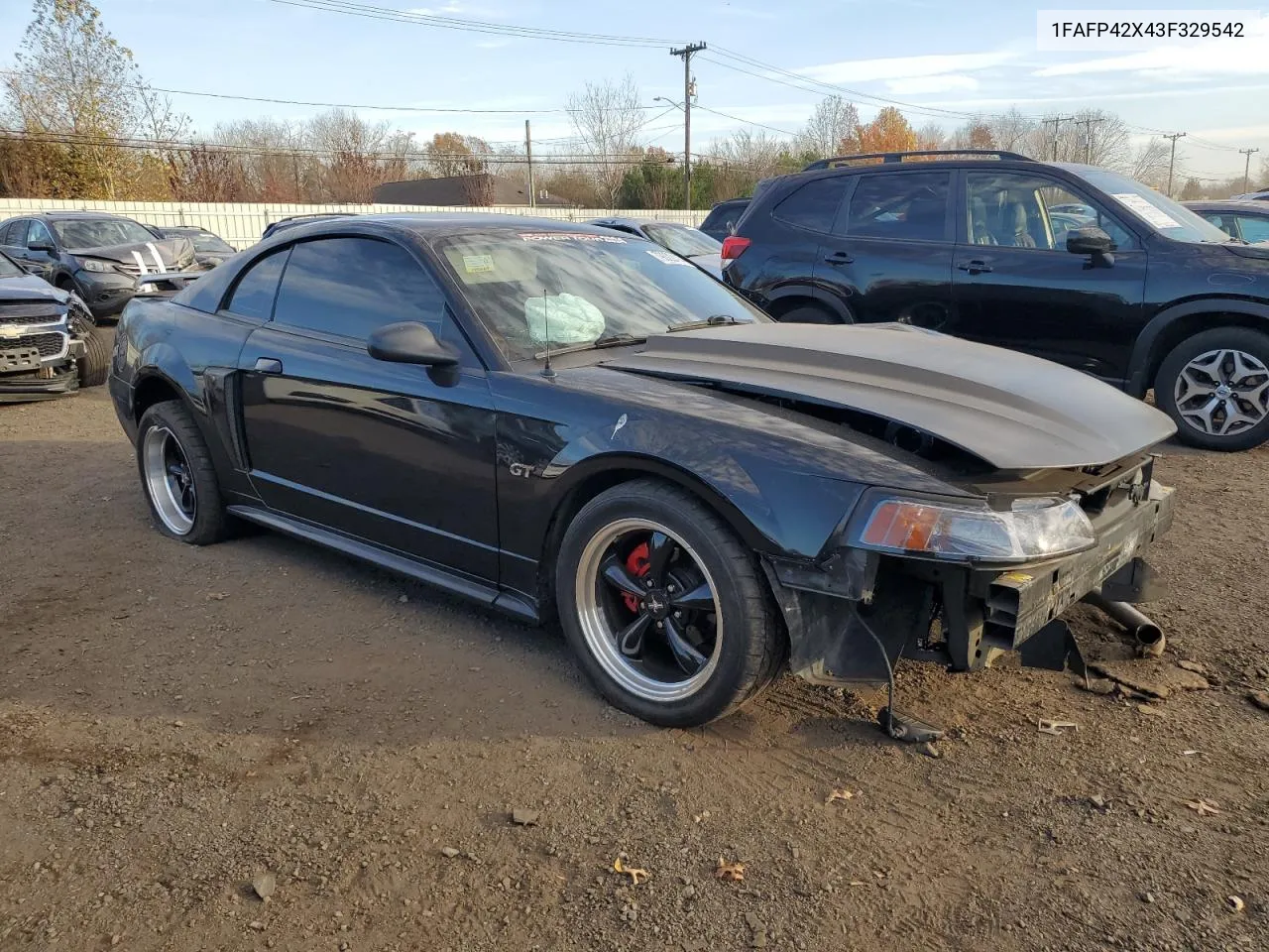 2003 Ford Mustang Gt VIN: 1FAFP42X43F329542 Lot: 79322414