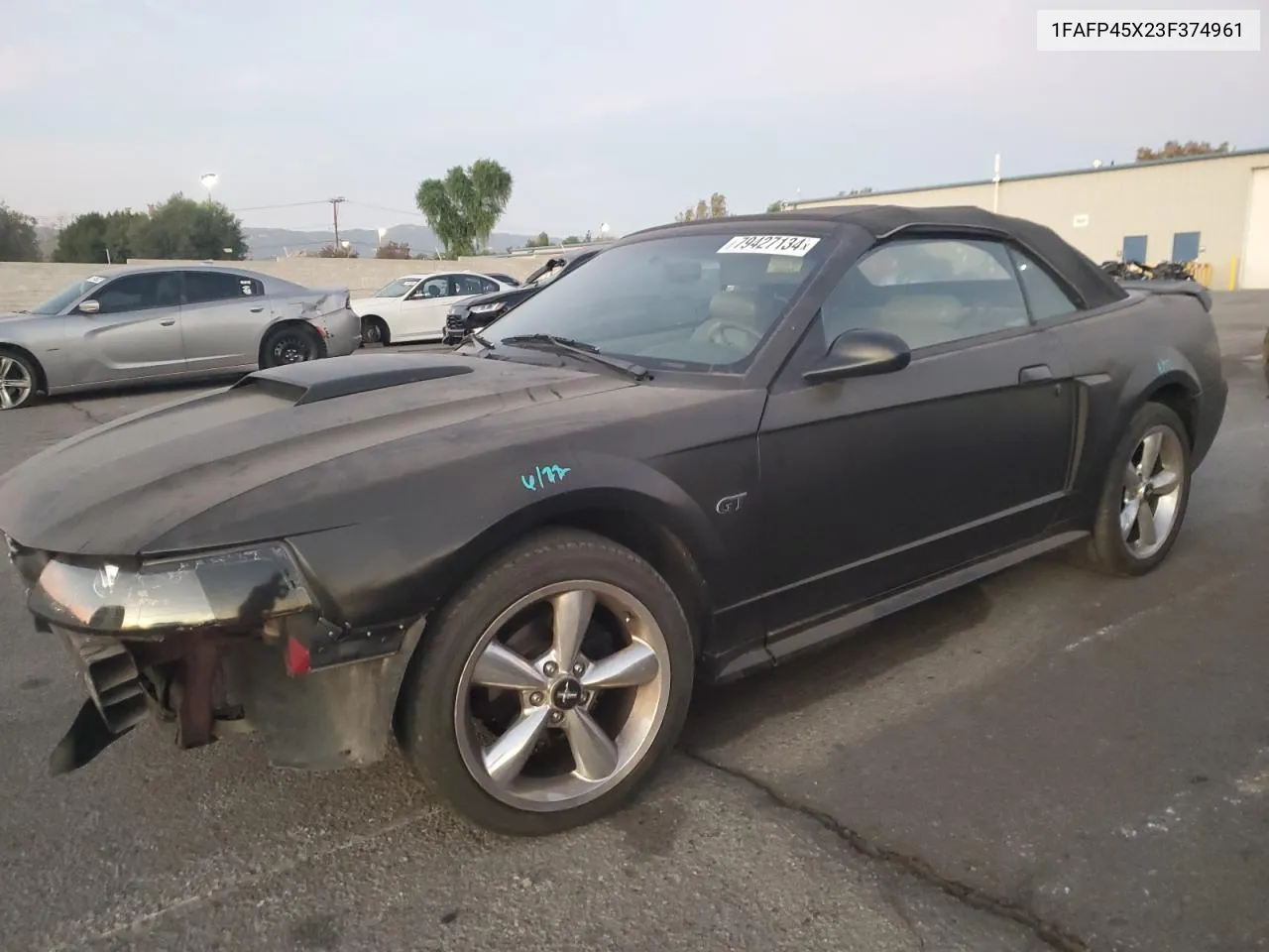 2003 Ford Mustang Gt VIN: 1FAFP45X23F374961 Lot: 79427134