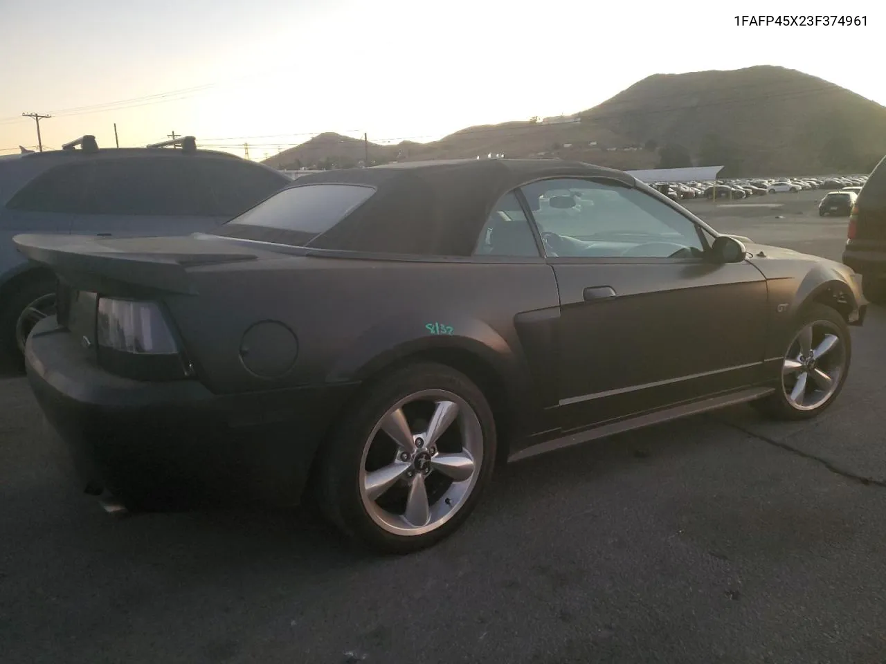 2003 Ford Mustang Gt VIN: 1FAFP45X23F374961 Lot: 79427134