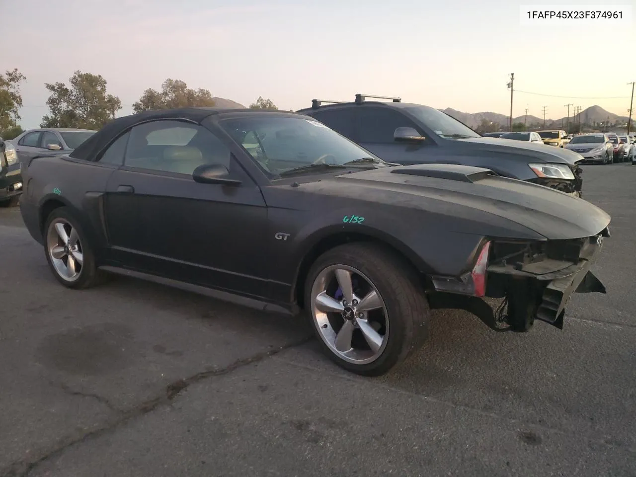 2003 Ford Mustang Gt VIN: 1FAFP45X23F374961 Lot: 79427134