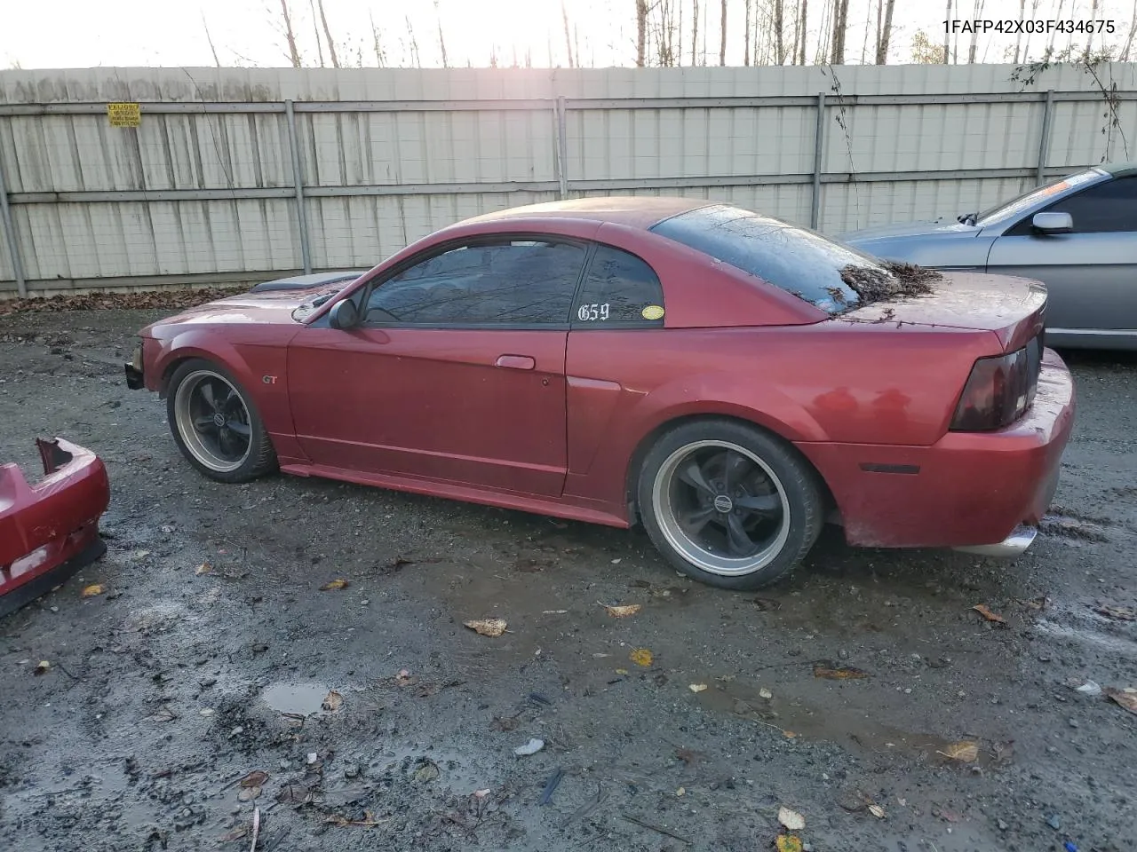 2003 Ford Mustang Gt VIN: 1FAFP42X03F434675 Lot: 79449964